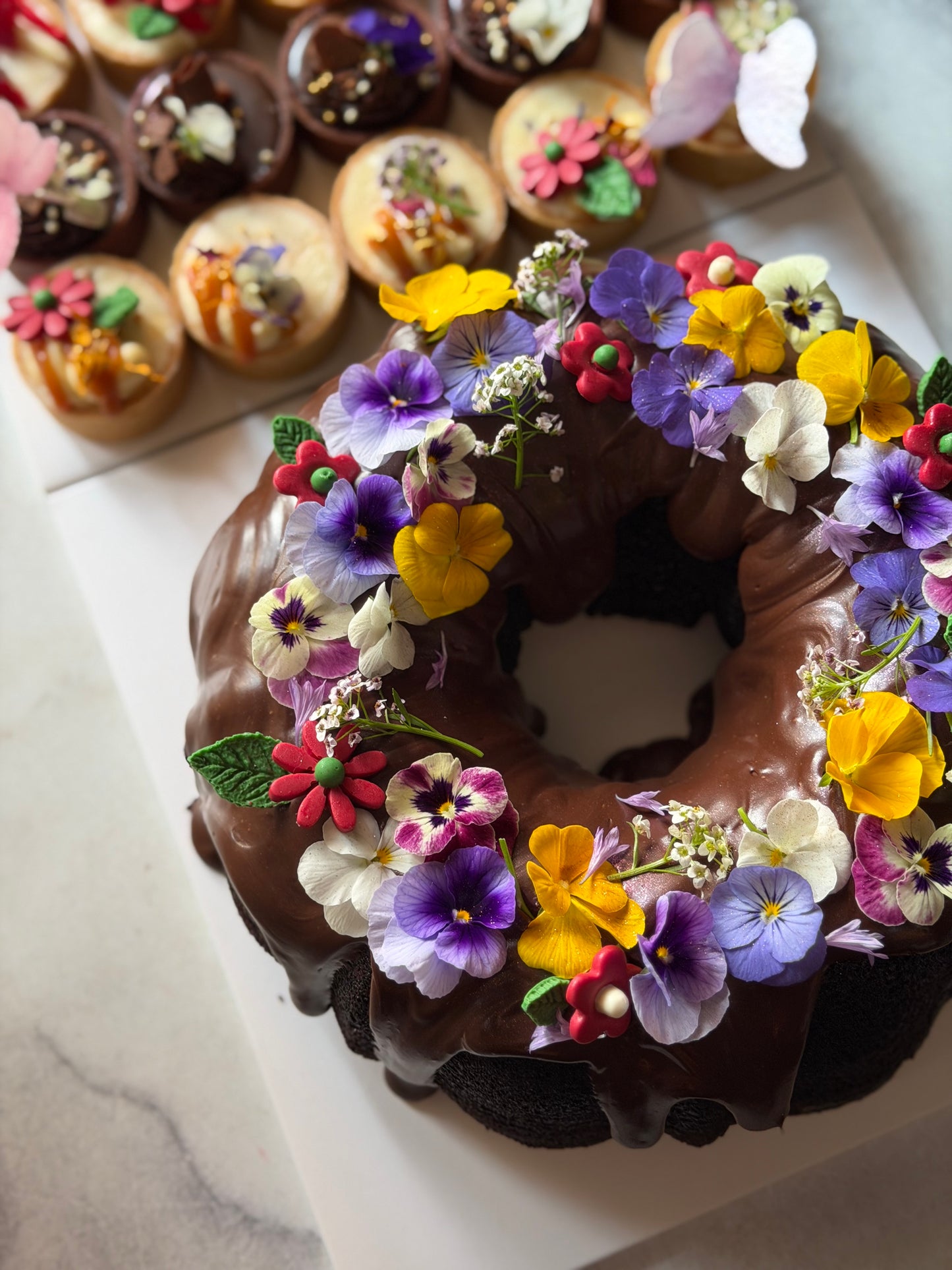 (July-Aug Preorder) 10” Belgian Dark Chocolate Bundt Giftbox